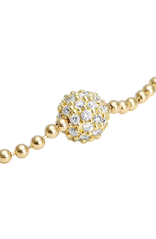 Shop Lagos Covet Diamond Pavé Station Bracelet In Gold/diamond