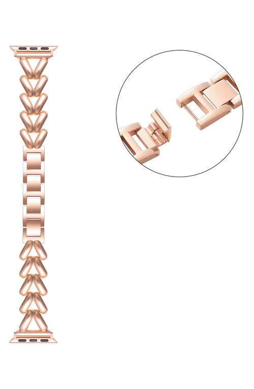 The Posh Tech Caroline Bracelet Apple Watch® Watchband In Rose Gold