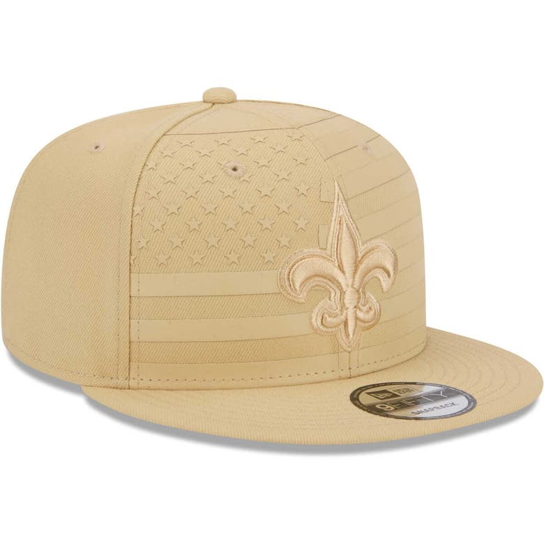 Shop New Era Gold New Orleans Saints Independent 9fifty Snapback Hat