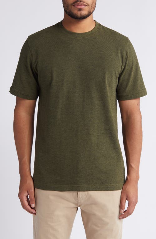 Nordstrom Tech-smart Performance T-shirt In Olive Feederstripe