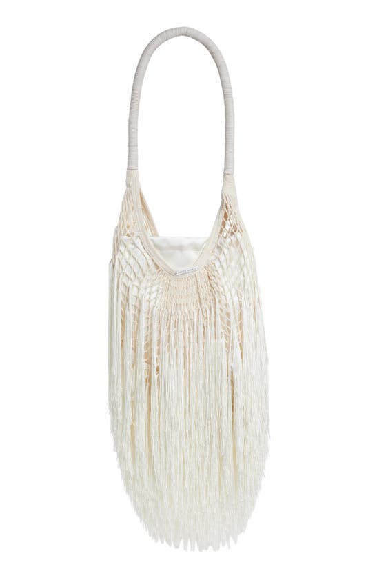 Petit Kouraj Le Hoop Top Handle Bag In Blue
