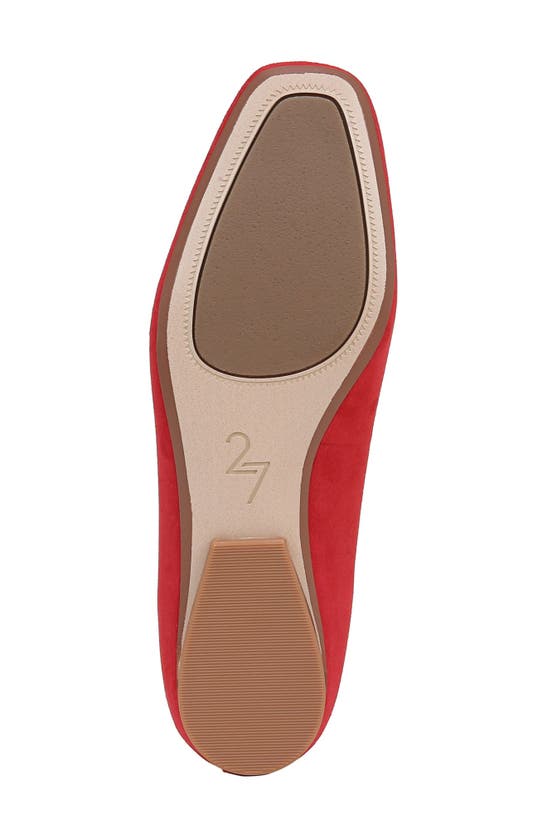 Shop Naturalizer Carla Flat In Crantini Red Leather