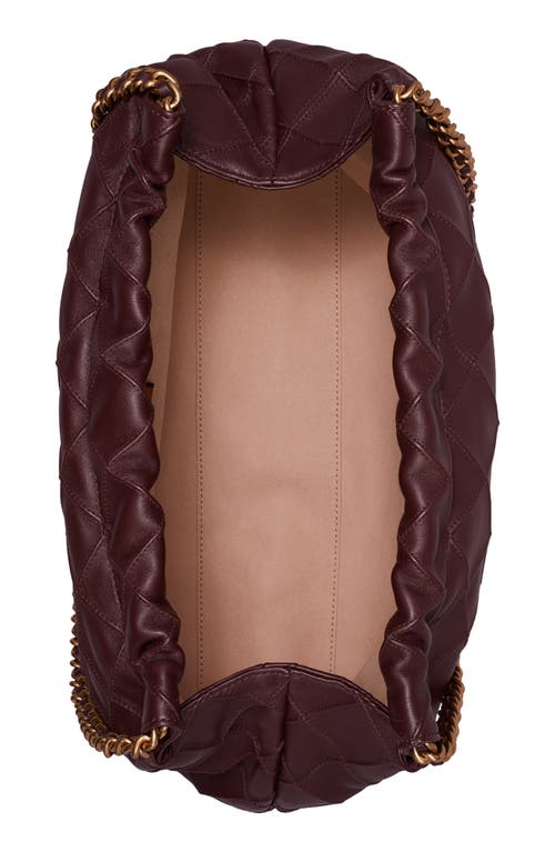 Shop Tory Burch Fleming Soft Quilted Leather Hobo Bag In Albarossa