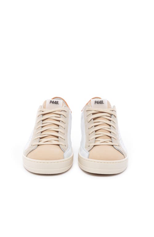 Shop P448 John Sneaker In White Camel