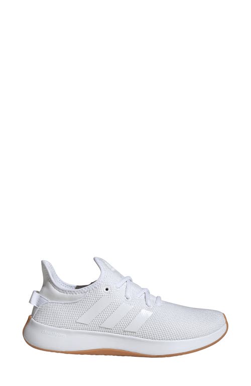 Adidas Originals Adidas Cloudfoam Pure Running Shoe In White/white/gum