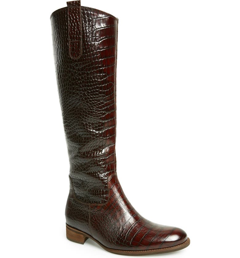 Gabor Croc Embossed Knee High Boot (Women) | Nordstrom