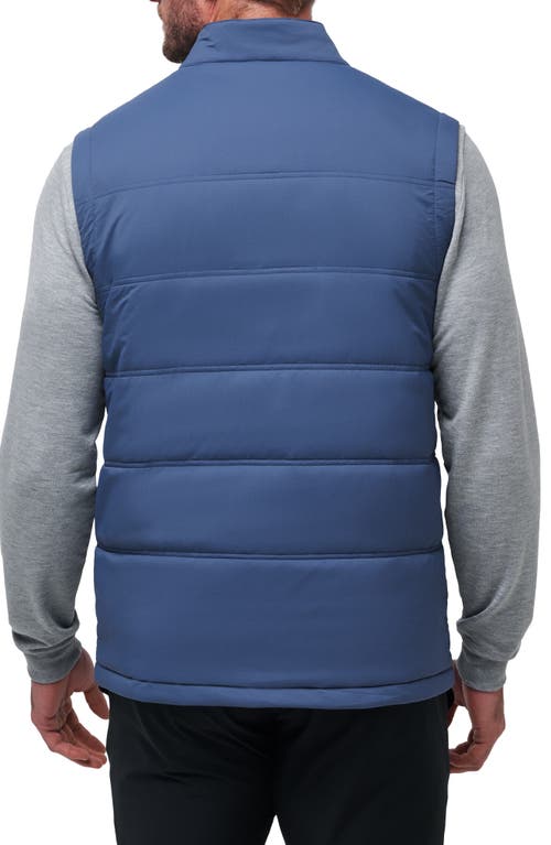 Shop Travismathew Palisades Nylon Puffer Vest In Navy