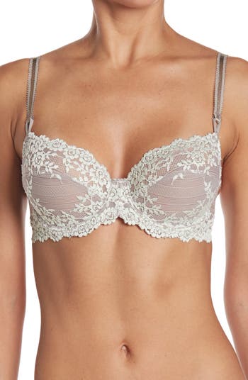 Embrace Lace Underwire Bra Faded Rose/White Sand 34DD : .co