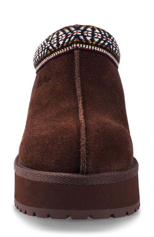 Candies Candie's Leora Platform Clog In Brown Suede