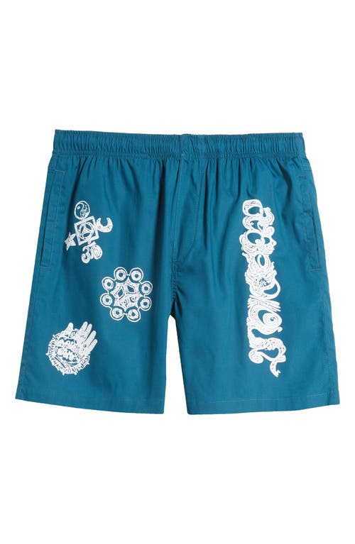 Shop Afield Out Element Pull-on Shorts In Teal