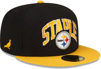 New Era x Staple Men's New Era Black/Gold Pittsburgh Steelers NFL x Staple  Collection 59FIFTY Fitted Hat