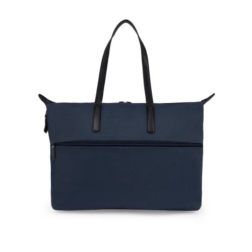 Bugatti Reborn Collection Business Tote Bag In Navy