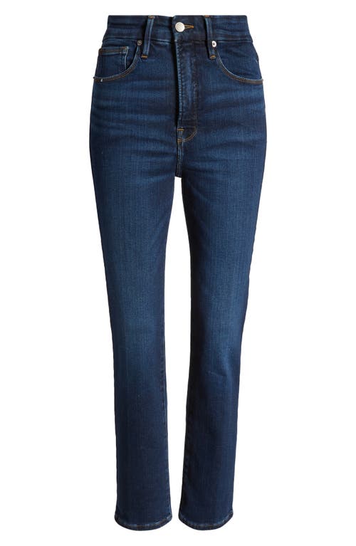 Good American Good Classic Split Back Pocket Straight Leg Jeans In Indigo572