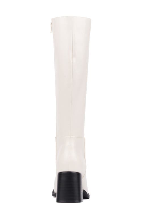 Olivia Miller Sky Knee High Boot In White