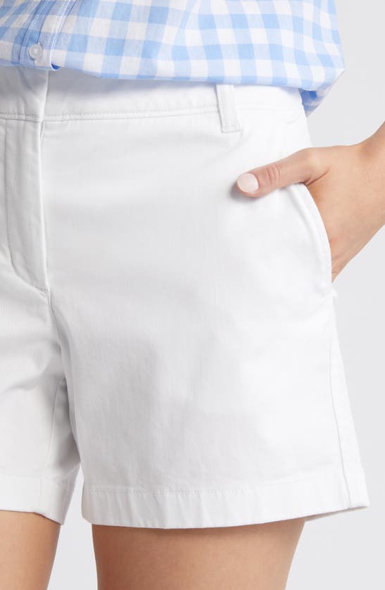 Shop Caslon (r) Twill Shorts In White