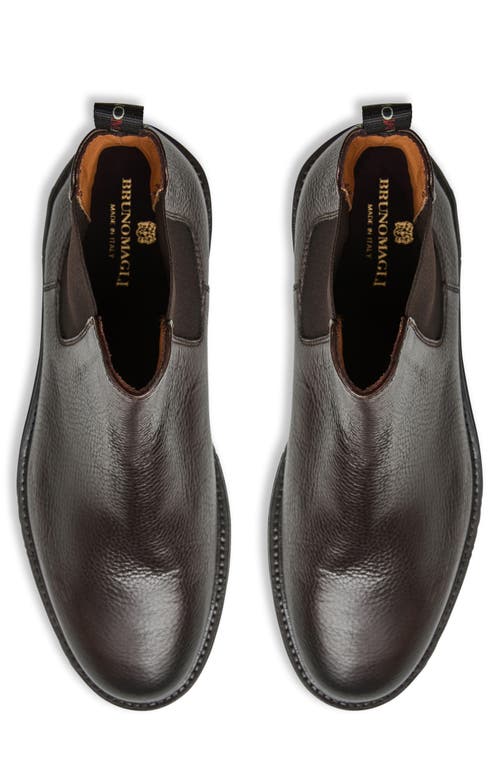 Bruno Magli Hayden Chelsea Boot In Brown Tumbled