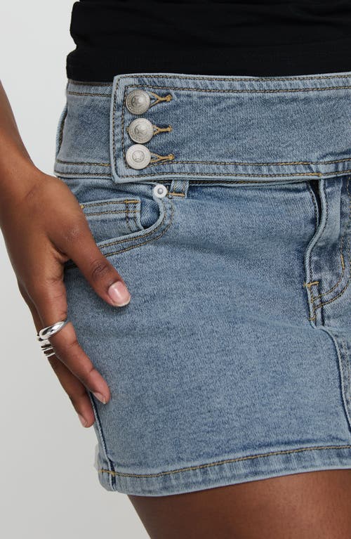 Princess Polly Brinkman Denim Miniskirt In Light/pastel Blue