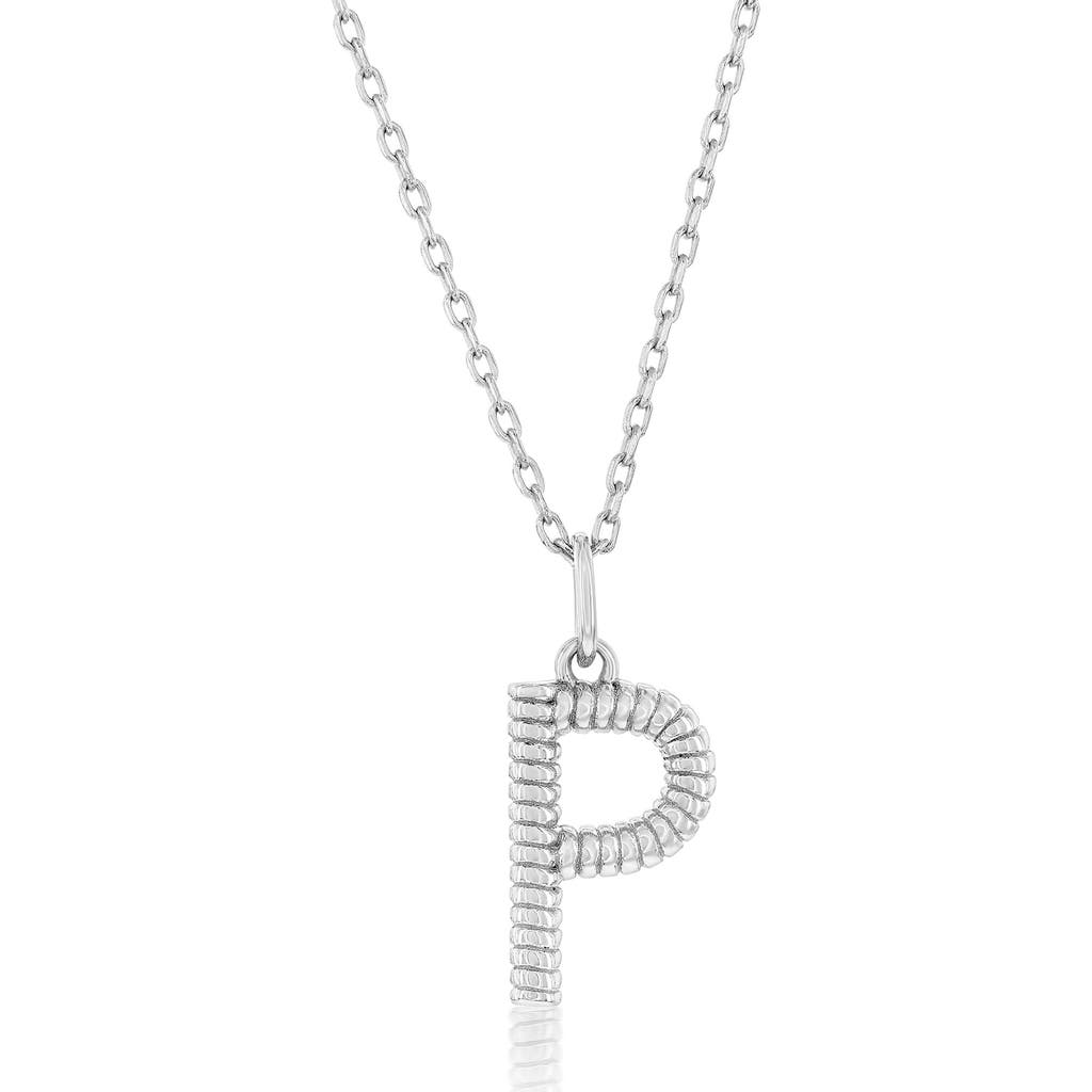 SIMONA SIMONA CROISSANT INITIAL PENDANT NECKLACE
