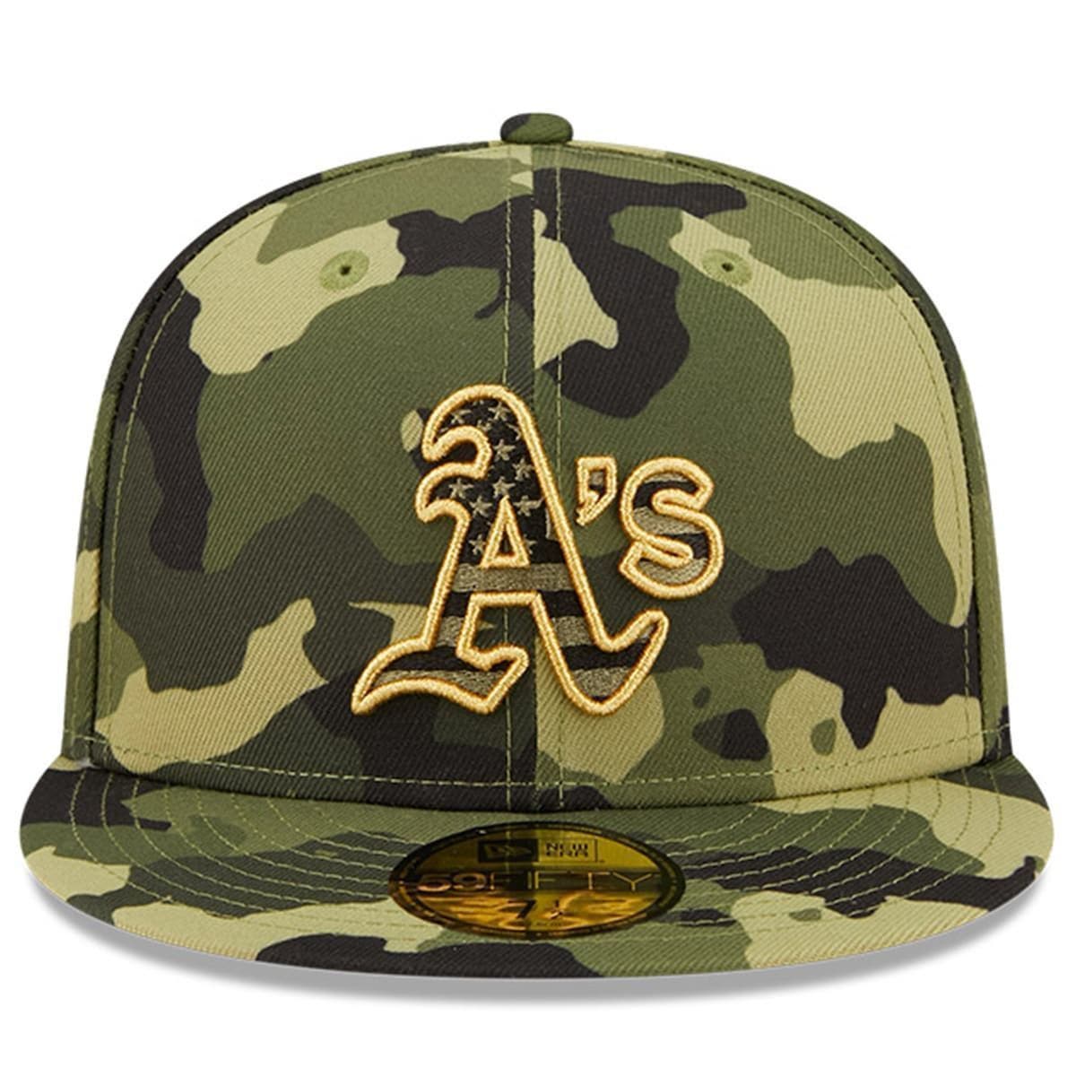 a's camo hat