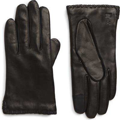 Frye Nora Whipstitch Lambskin Leather Touchscreen Gloves