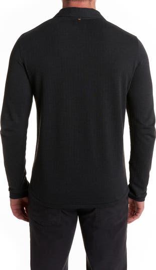 Billy Reid Long Sleeve Cotton Blend Knit Polo Nordstrom