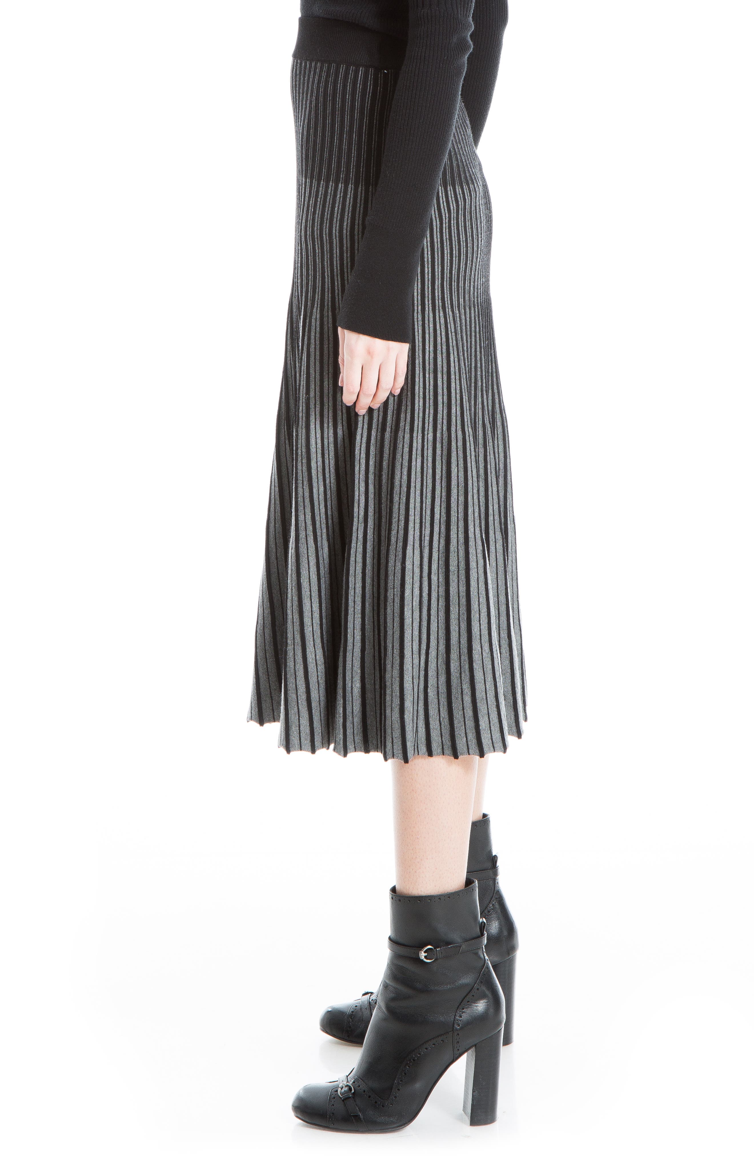 MAXSTUDIO Pleated Sweater Skirt 