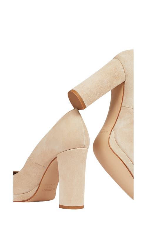 Lk Bennett Serenity Block Heel Pump In Camel