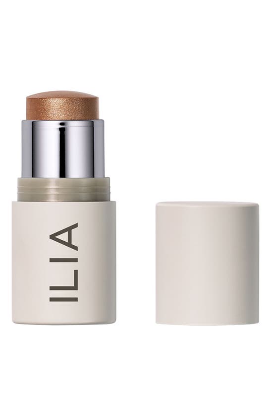 Ilia Multi-stick Cream Blush + Highlighter + Lip Tint In The City 0.15 oz / 4.5 G In In The City- Bronze Pearl