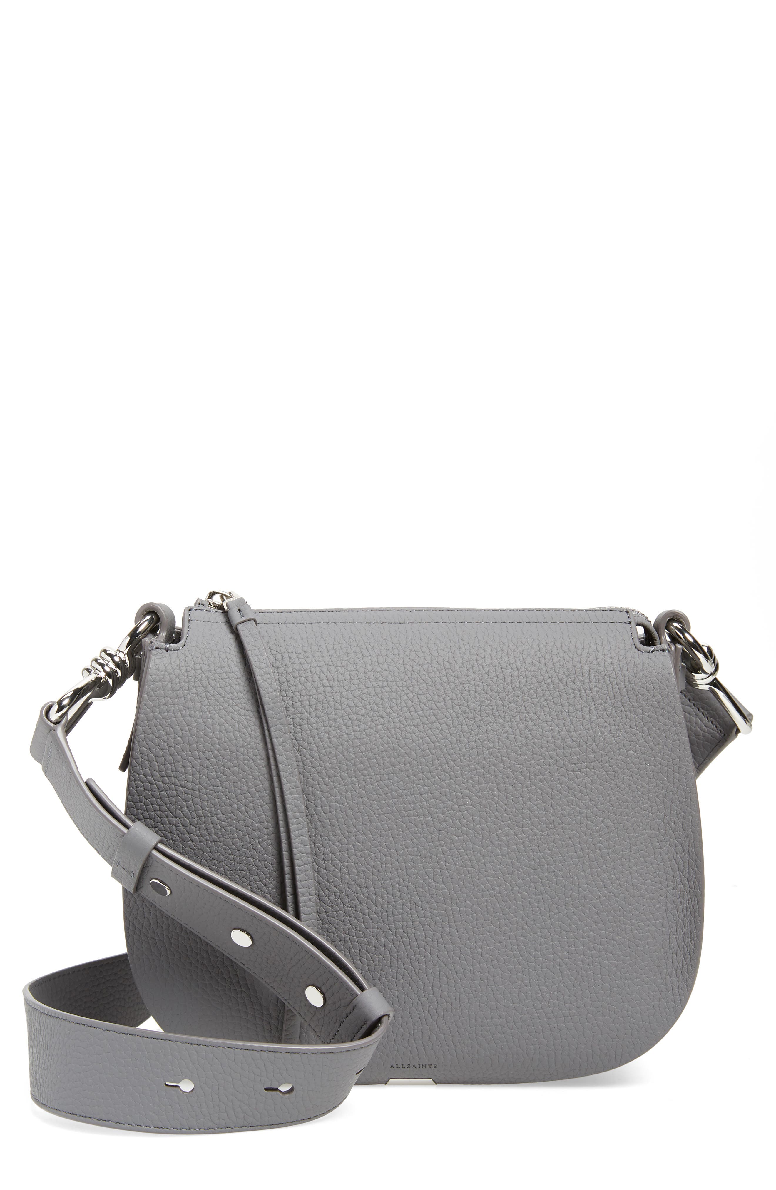 all saints black crossbody bag