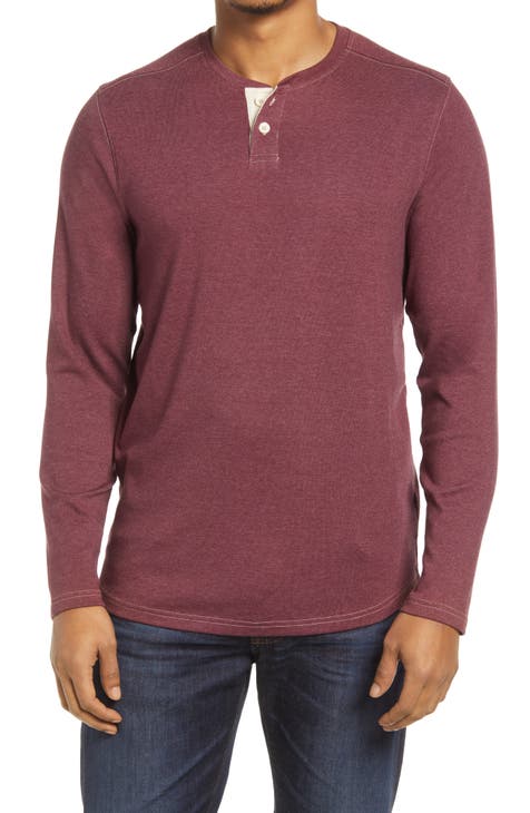 Men's Burgundy Henley Shirts | Nordstrom