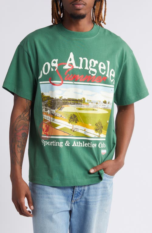 ID Supply Co LA Sporting Club Graphic T-Shirt Green at Nordstrom,