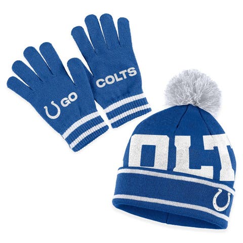 Buffalo Bills WEAR by Erin Andrews Women's Colorblock Cuffed Knit Hat with  Pom and Scarf Set - Royal