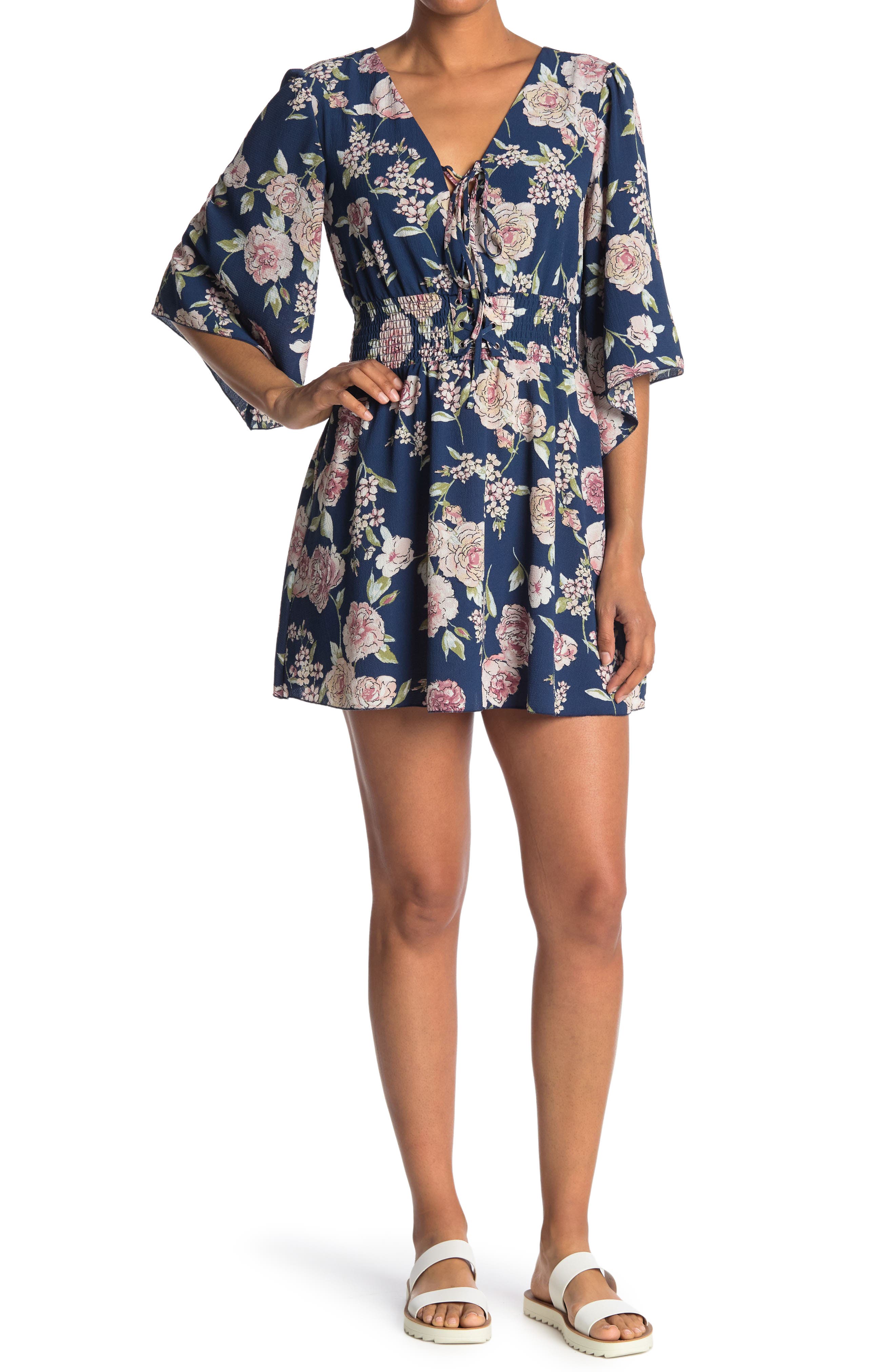 bailey blue floral dress