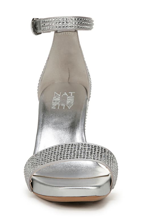 Shop Naturalizer Joy Studded Ankle Strap Sandal In Silver