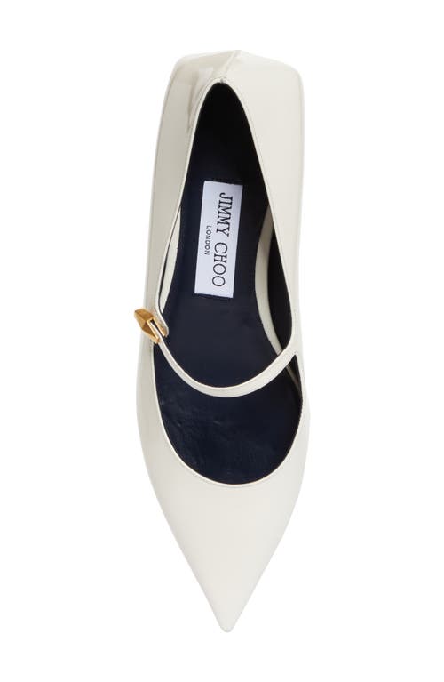 Shop Jimmy Choo Carolyn Pointed Toe Mary Jane Pump In Latte/navy