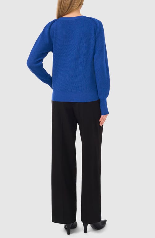 Halogenr Halogen(r) Raglan Rib Sweater In Blue Dusk