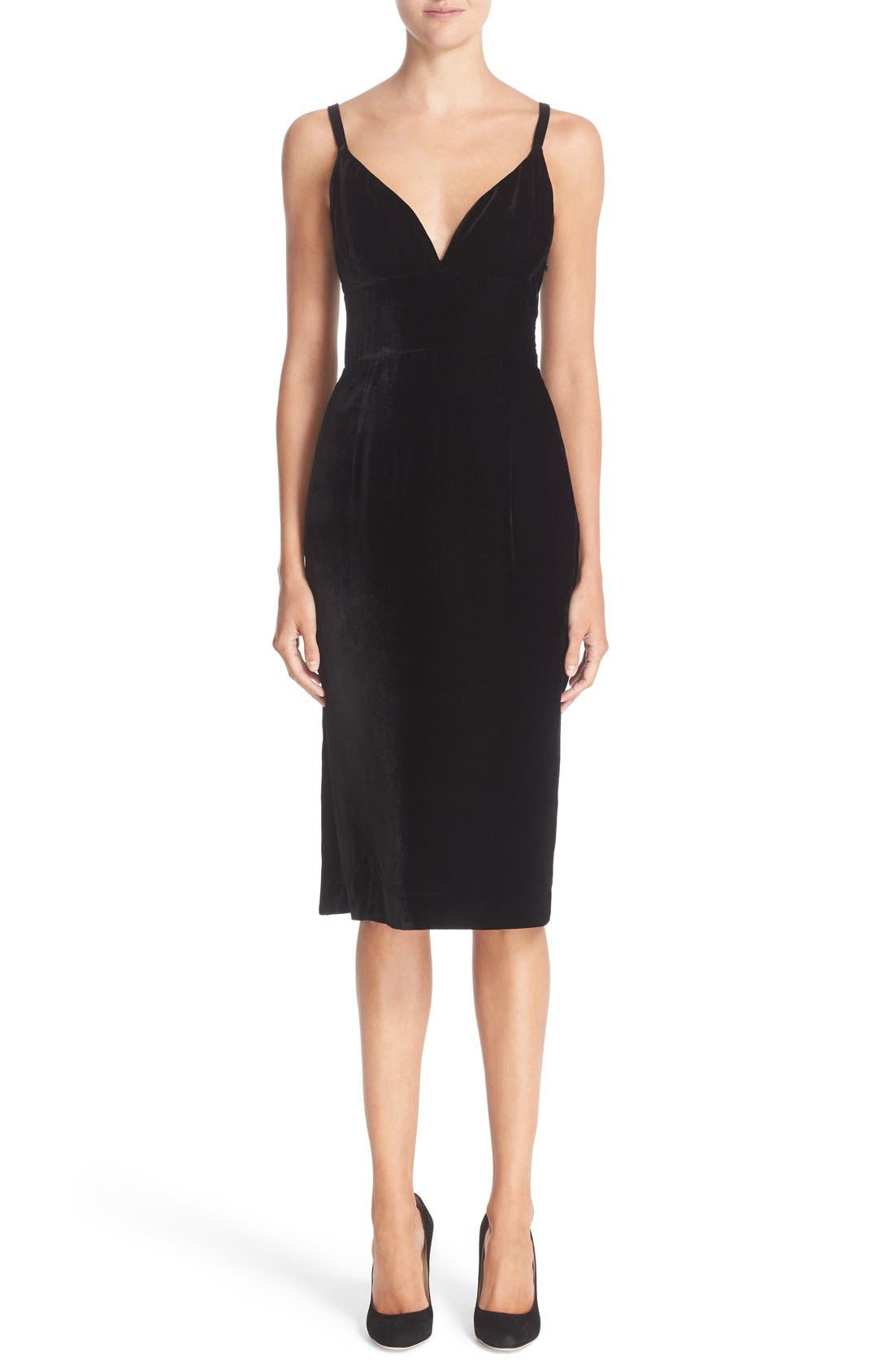 Nordstrom Signature and Caroline Issa Velvet Cocktail Dress Nordstrom