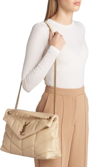 Saint Laurent Loulou Medium Puffer Chain Shoulder Bag