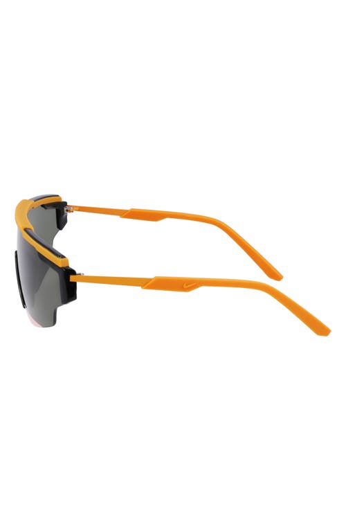 Nike Marquee Edge 64mm Shield Sunglasses In Monarch/green