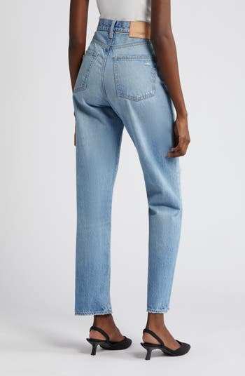 Cliffdale Ripped High Waist Straight Leg Jeans