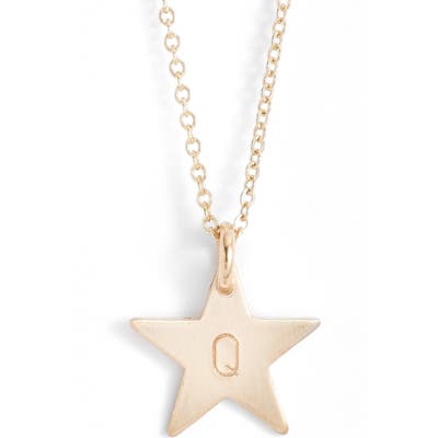 Nashelle 14K-Gold Fill Initial Mini Star Pendant Necklace