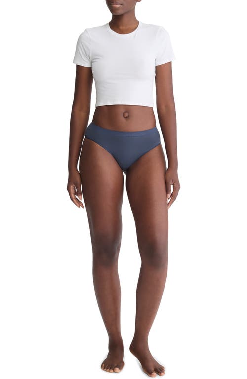 Shop Calvin Klein Bonded Flex Seamless Bikini In Ink