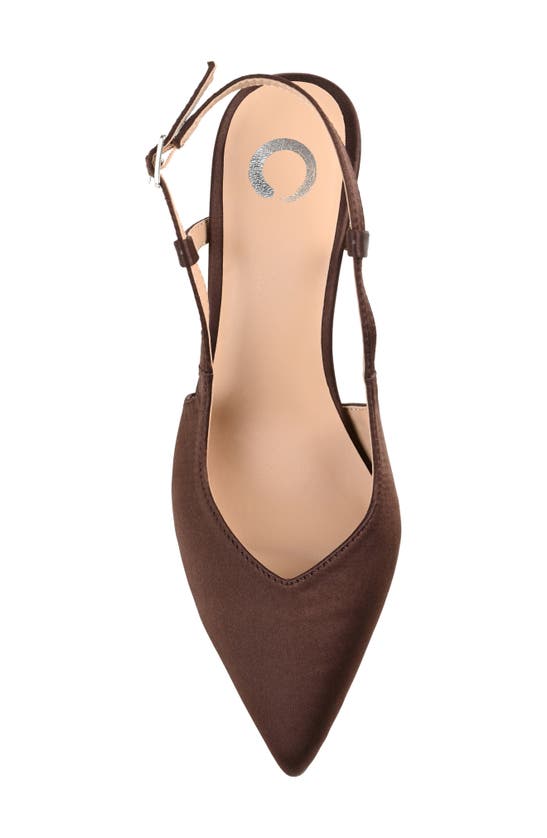 JOURNEE COLLECTION JOURNEE COLLECTION KNIGHTLY POINTED TOE SLINGBACK PUMP