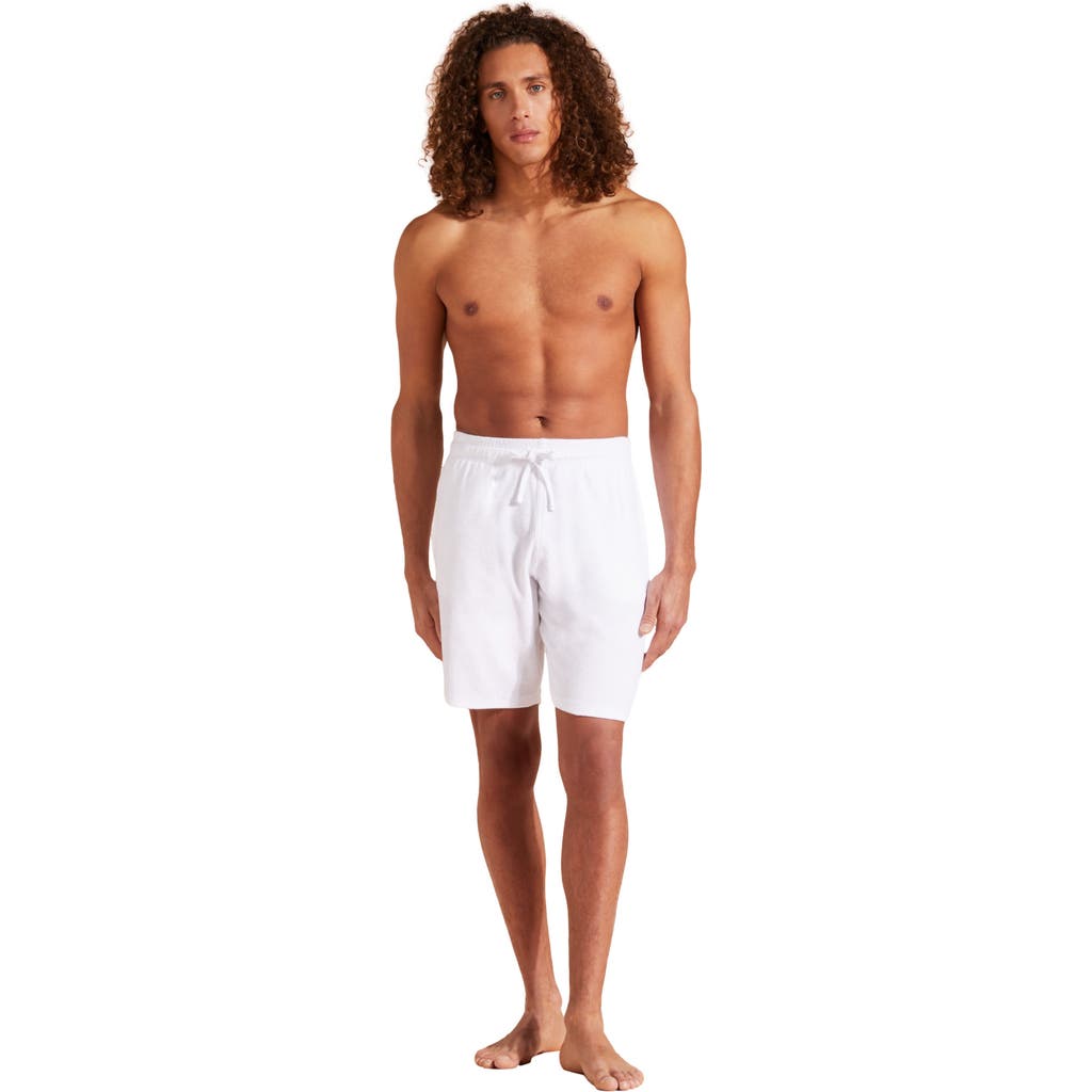 VILEBREQUIN SOLID ORGANIC TERRY BERMUDA SHORTS
