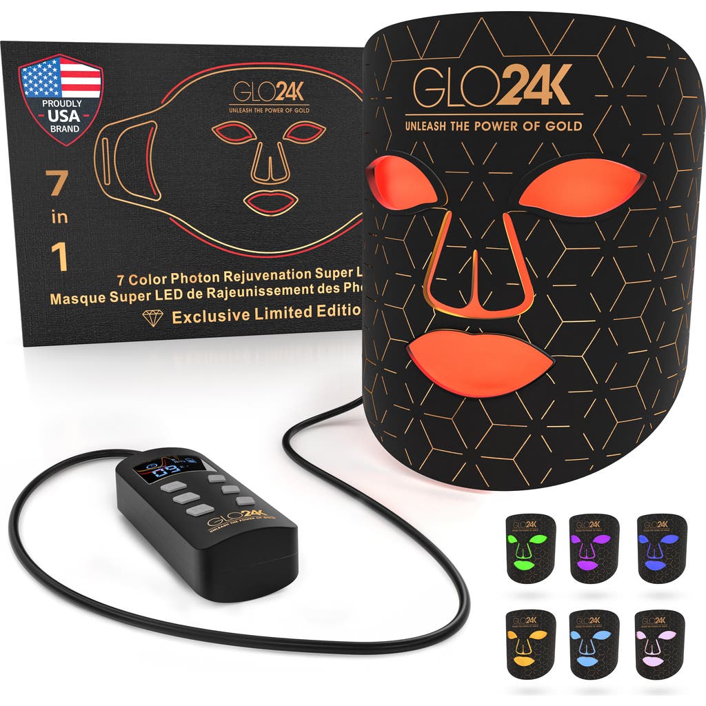 Glo24k Unleash The Power Of Gold 7 Color Led Photon Rejuvenation Super Mask In Na