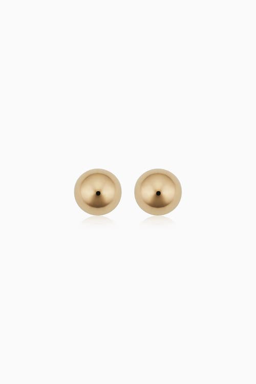 Oradina 14k Gold Have A Ball Petite Studs In Yellow Gold