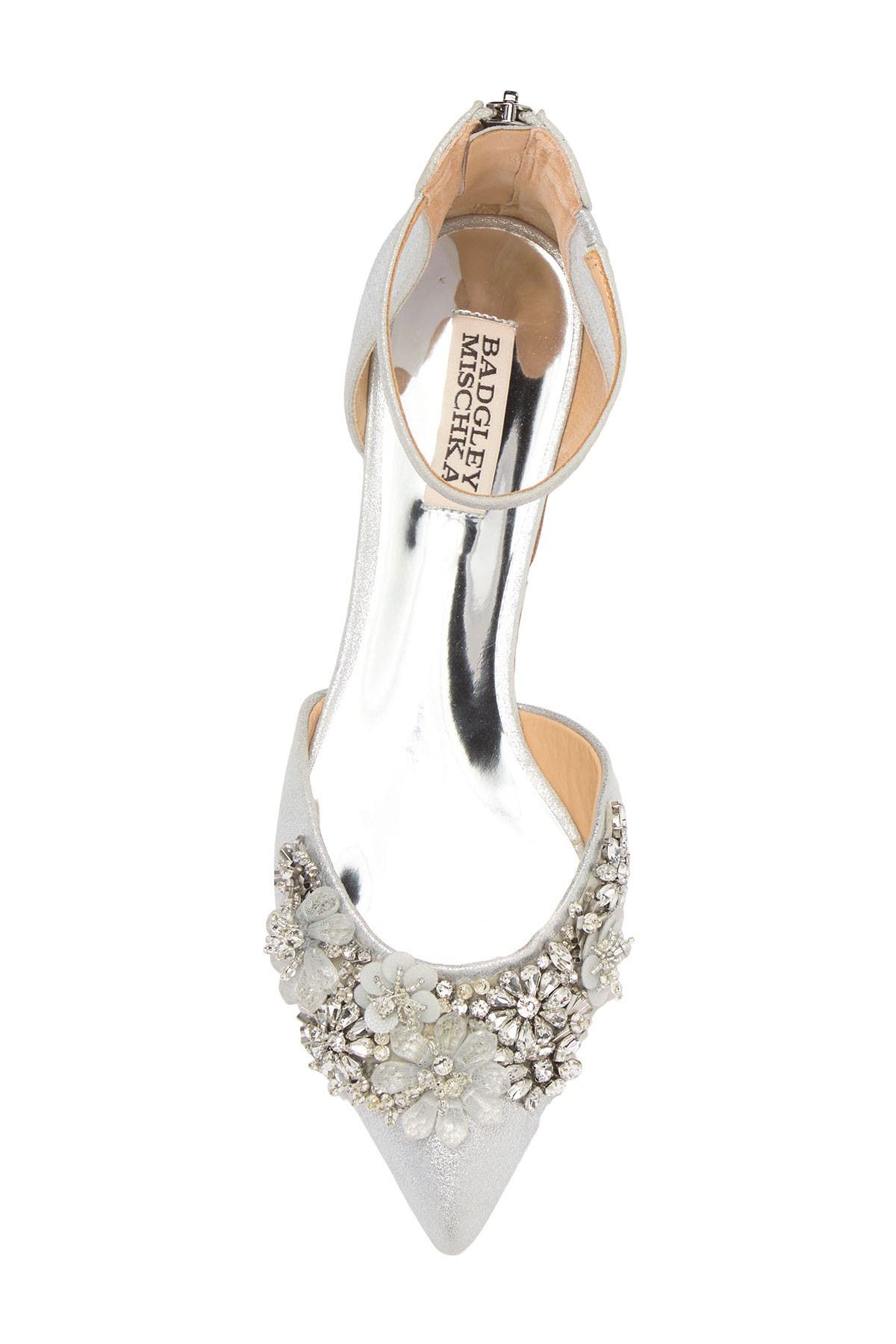 badgley mischka abby ankle strap flat