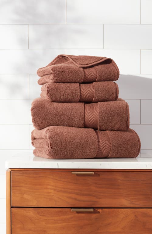 Shop Nordstrom Organic Hydrocotton Hand Towel In Brown Bitter