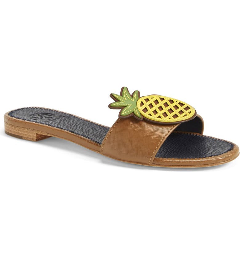 Tory Burch Pineapple Leather Slide Sandal (Women) | Nordstrom