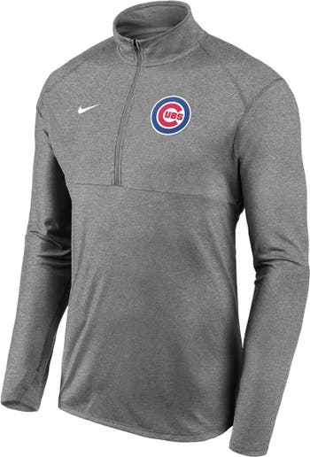 Chicago Cubs Nike Authentic Collection Team Logo Elite Polo - Gray